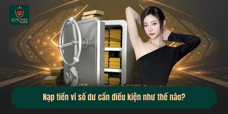 Nạp tiền ví số dư cần điều kiện như thế nào?